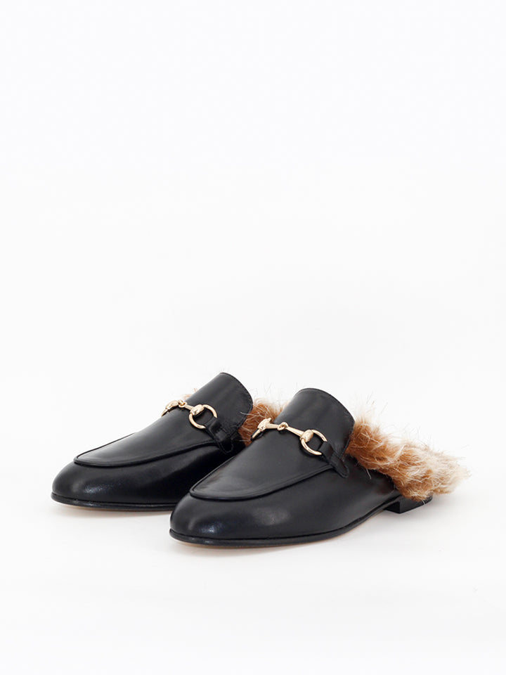 Mules Saint Tropez piel coy  pelo