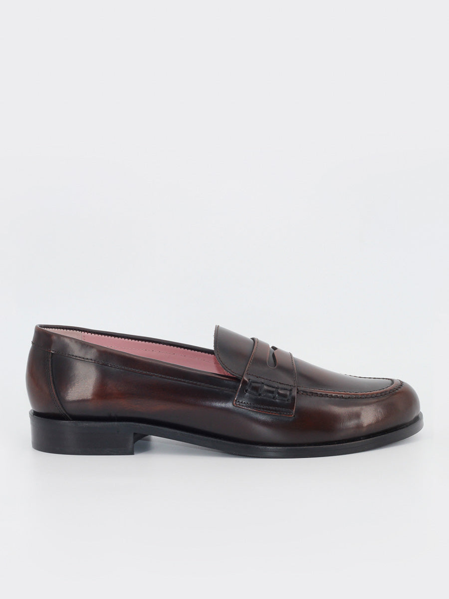San Marco brown antik leather loafers 