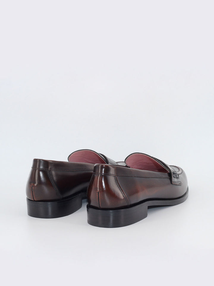 San Marco brown antik leather loafers 