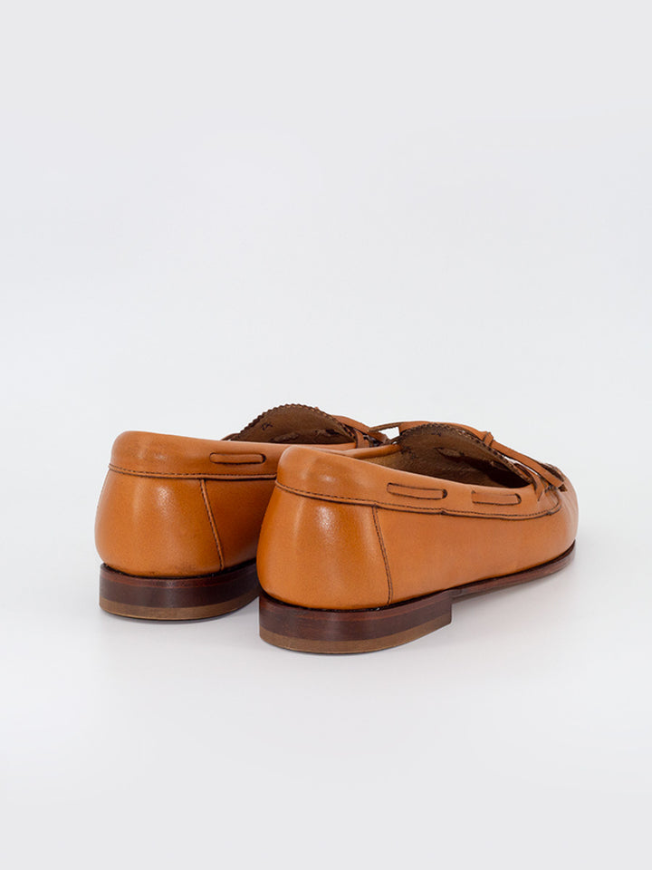Sol 14 women's loafers natural color bow