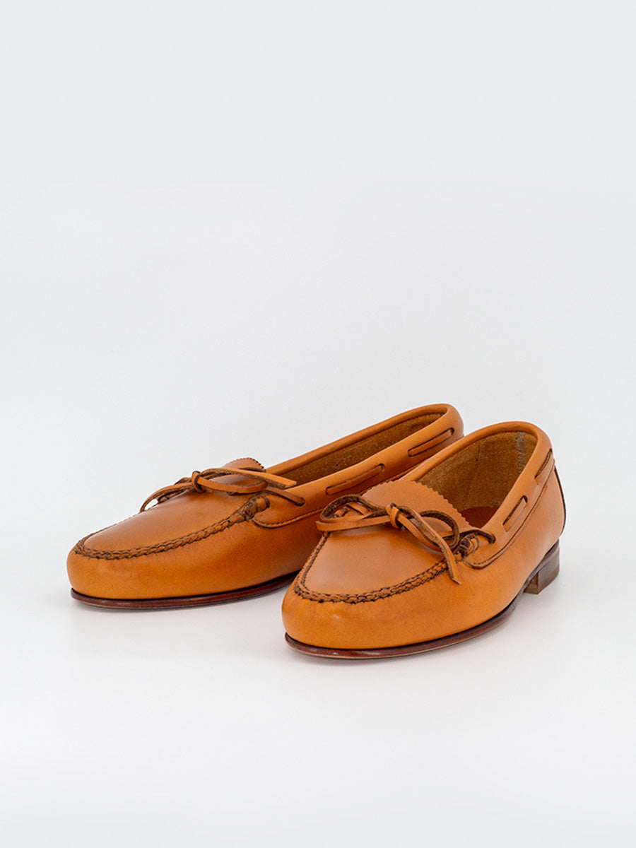 Sol 14 women's loafers natural color bow