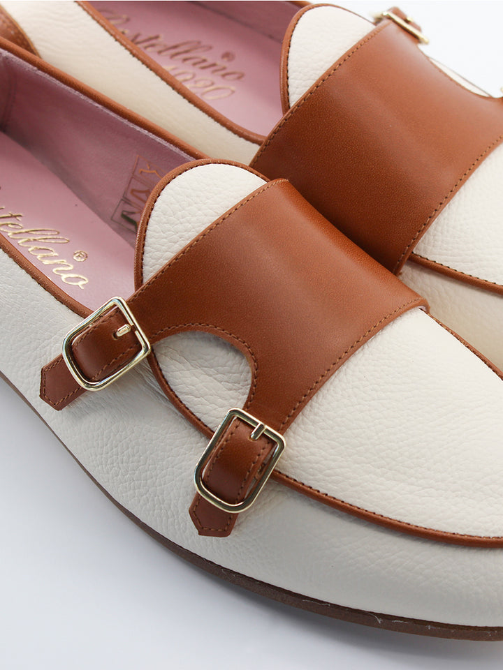 Stressa loafers with two buckles