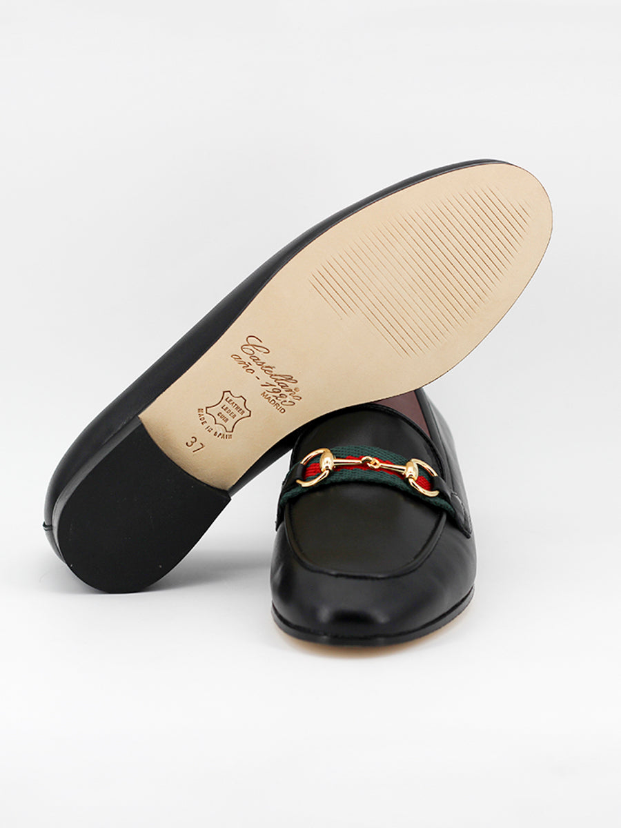 Mocasines Taormina piel coy negro