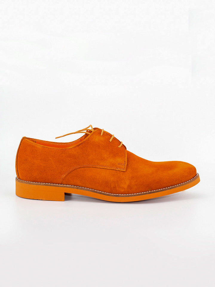 Tokio men's camel suede leather lace-up shoes