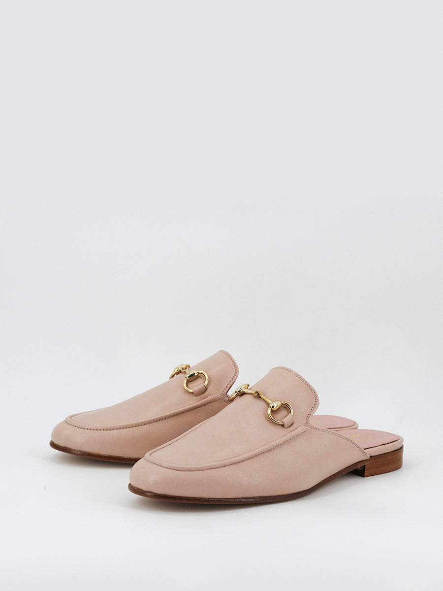 Zapatos Mule Piel Mules Venecia Piel Coy Color Beige