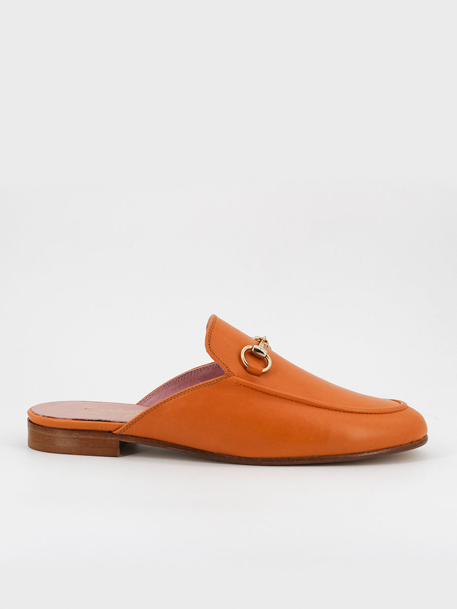Venice leather mules coy leather color